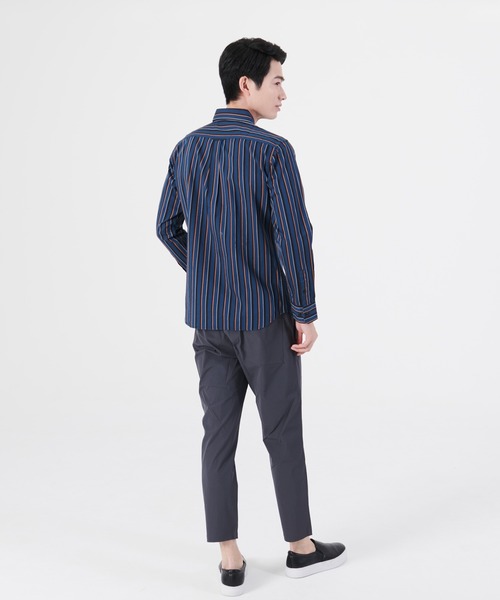 Blue Standard (ブルースタンダード)の「【BLUE STANDARD/ブルースタンダード】ラクケア イージーケア ツイルストライプボタンダウンシャツ(シャツ/ブラウス・メンズ・ブラック/ブルー/グリーン/ワイン/ダークブルー/ダークグリーン/スミクロ・MEDIUM/LARGE/X-LARGE)」の20枚目の写真