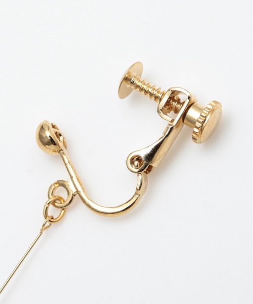 カヤ(カヤ)の「【カヤ】和紙寄せイヤリング(イヤリング・レディース・ネイビー/ホワイト/レッド・FREE)」の8枚目の写真