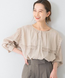 URBAN RESEARCH ROSSO WOMEN（アーバンリサーチ　ロッソ）の「『WEB限定』レース×セーラーカラーシャツブラウス（シャツ/ブラウス）」