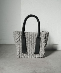 CURI BISCUI | グログランテープ×トートカゴバッグ(トートバッグ)