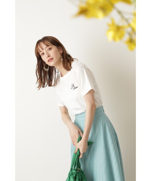 JILL STUART（ジルスチュアート）の「◆ロシオTシャツ（Tシャツ/カットソー・レディース・ホワイト/ピンク/ブルー・FREE）」の4枚目の写真