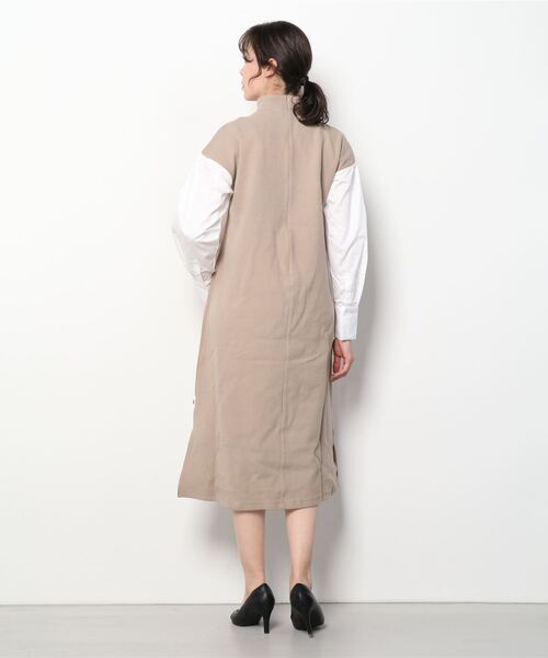 DENHAM（デンハム）の「DENHAM/デンハム/MIXING LONG DRESS（ワンピース・レディース・ベージュ・FREE）」の2枚目の写真