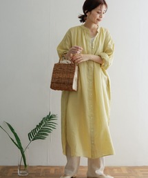 URBAN RESEARCH DOORS | 『0サイズ/WEB限定』リネンギャザーワンピース(ワンピース)