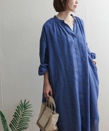 URBAN RESEARCH DOORS | 『0サイズ/WEB限定』リネンギャザーワンピース(ワンピース)