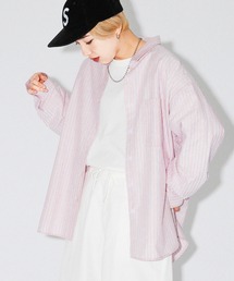 kutir | 春カラーストライプビッグシャツ(シャツ/ブラウス)