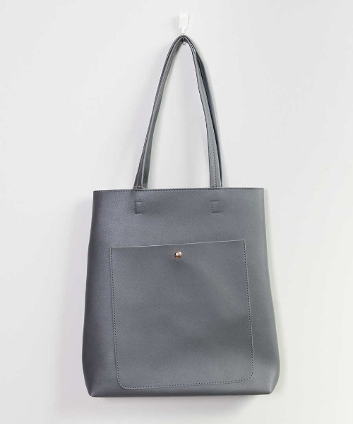 縦型 トートバッグ 前ポケット（トートバッグ）｜shopnikoniko