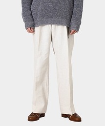 PORT BY ARK | PORT BY ARK / ポートバイアーク：1tuck Trousers-Herringbone-：PO11-P003[COR](その他パンツ)