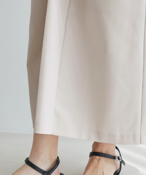 vis-`a-vis（ビサビ）の「【WEB限定】リネンライク配色サイドリボンスリット入りラップスカート（スカート・レディース・ブラック/キナリ/オリーブ/オレンジ・M/S）」の17枚目の写真