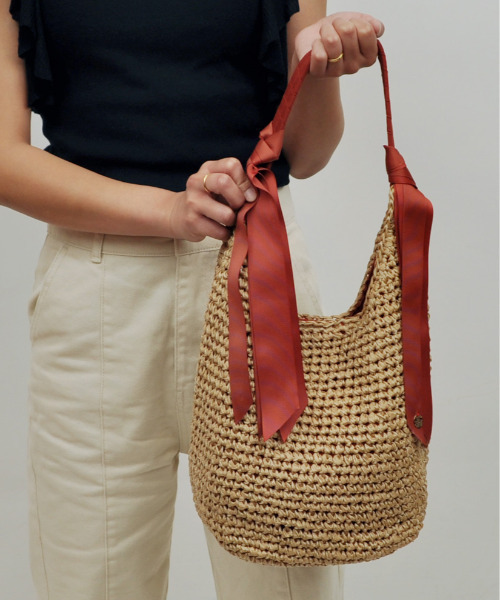 cache cache(カシュ カシュ)の「カシュカシュ cachecache / ペーパー下がりグログランワンハンドルトートバッグ(トートバッグ・レディース・グリーン/グレー/ターコイズブルー/レンガ/ブラック/マスタード/ラベンダー/ベージュ系その他・FREE)」の8枚目の写真