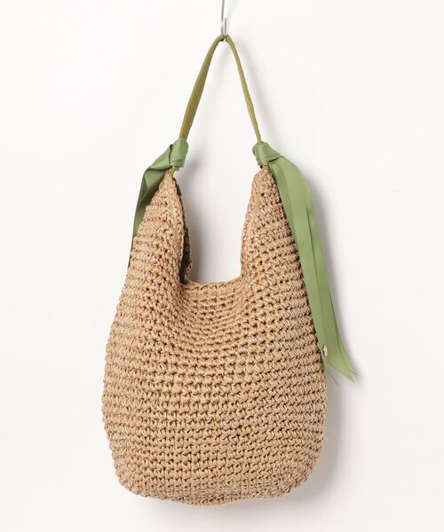 cache cache(カシュ カシュ)の「カシュカシュ cachecache / ペーパー下がりグログランワンハンドルトートバッグ(トートバッグ・レディース・グリーン/グレー/ターコイズブルー/レンガ/ブラック/マスタード/ラベンダー/ベージュ系その他・FREE)」の14枚目の写真