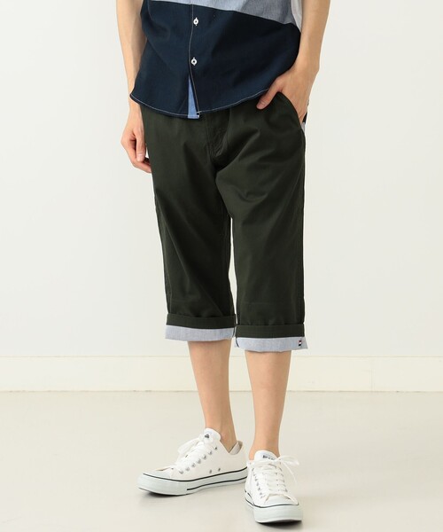 BEAMS HEART ビームスハート　パンツ　ワイド　スリット　クロップド　S BEAMS HEART（ビームス ハート）【タイムセール】クレープ