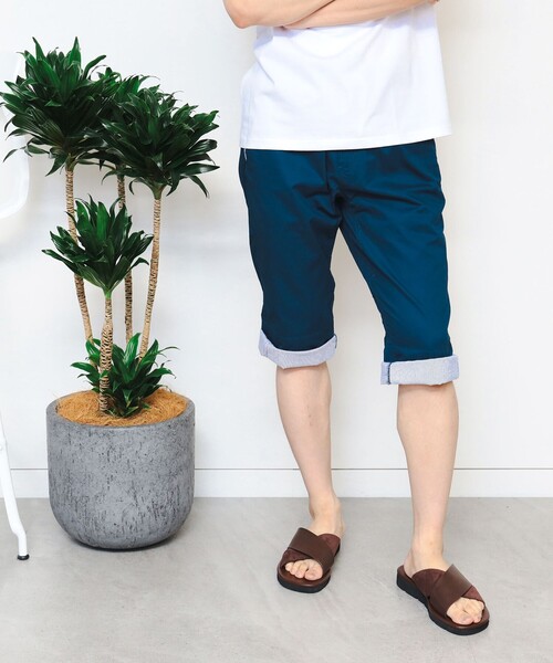 BEAMS ssz 2p ショーツ　イージーパンツ　L ネイビー　ビームス 中古・古着通販】BEAMS (ビームス) SSZ (エスエスズィー) REPAIR CHINO