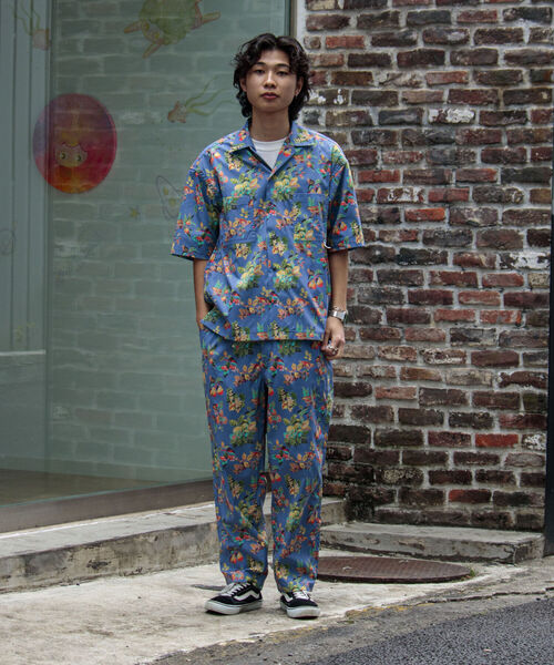 GLOSTER(グロスター)の「【WORK ABOUT/ワークアバウト】VACANCE PANTS 総柄プリントイージーパンツ(その他パンツ・メンズ・ブラック/ベージュ/ブルー/ネイビー・MEDIUM/LARGE)」の15枚目の写真