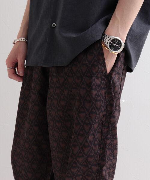 GLOSTER(グロスター)の「【WORK ABOUT/ワークアバウト】VACANCE PANTS 総柄プリントイージーパンツ(その他パンツ・メンズ・ブラック/ベージュ/ブルー/ネイビー・MEDIUM/LARGE)」の19枚目の写真