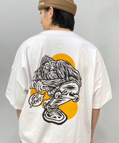 ELEMENT(エレメント)の「【ZOZOTOWN限定】ELEMENT/エレメント×TINBERコラボモデル ワイドシルエット バックプリントTシャツ BC021-260(Tシャツ/カットソー・メンズ・ホワイト/ブラック/ブルー・M/L/XL)」の8枚目の写真