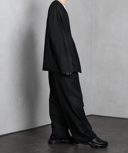 Adoon plain（アドーンプレーン）の「【Adoon plain】リネンライクセットアップ（セットアップ・メンズ・ブラック/グリーン/アイボリー・MEDIUM/LARGE）」の15枚目の写真