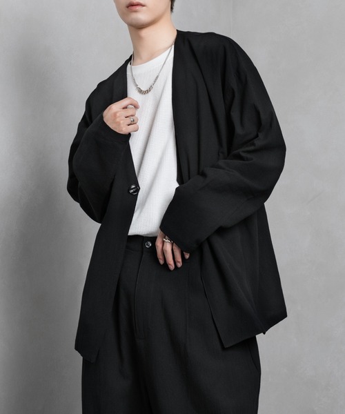 Adoon plain（アドーンプレーン）の「【Adoon plain】リネンライクセットアップ（セットアップ・メンズ・ブラック/グリーン/アイボリー・MEDIUM/LARGE）」の17枚目の写真