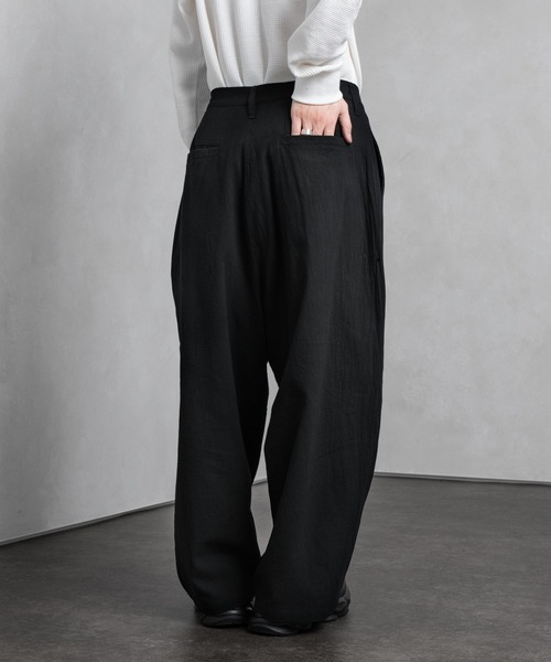 Adoon plain（アドーンプレーン）の「【Adoon plain】リネンライクセットアップ（セットアップ・メンズ・ブラック/グリーン/アイボリー・MEDIUM/LARGE）」の22枚目の写真