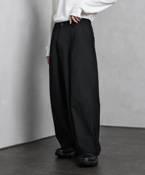 Adoon plain（アドーンプレーン）の「【Adoon plain】リネンライクセットアップ（セットアップ・メンズ・ブラック/グリーン/アイボリー・MEDIUM/LARGE）」の20枚目の写真