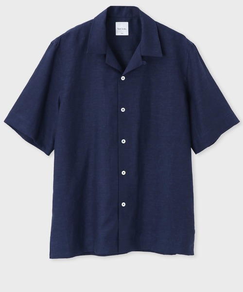 【Paul Smith】カラーリネン プルオーバーシャツ カラーリネン プルオーバーシャツ（ダークブルー） ｜ポール・スミス