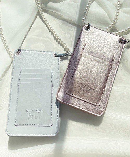 apres jour（アプレジュール）の「パールショルダースマホケース【ZOZOTOWN限定アイテム】（スマホグッズ・レディース・ブラック/ピンク系その他/アイボリー/ライトブルー・ﾌﾘ-）」の15枚目の写真