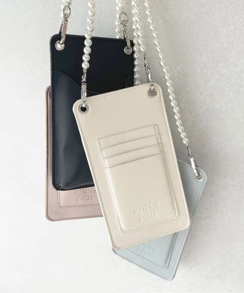 apres jour（アプレジュール）の「パールショルダースマホケース【ZOZOTOWN限定アイテム】（スマホグッズ・レディース・ブラック/ピンク系その他/アイボリー/ライトブルー・ﾌﾘ-）」の16枚目の写真