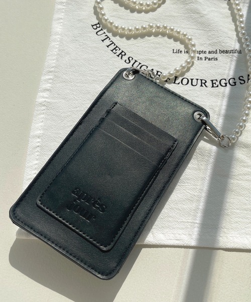 apres jour（アプレジュール）の「パールショルダースマホケース【ZOZOTOWN限定アイテム】（スマホグッズ・レディース・ブラック/ピンク系その他/アイボリー/ライトブルー・ﾌﾘ-）」の13枚目の写真