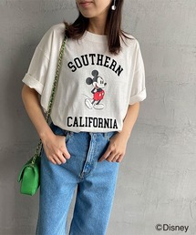[DISNEY/ディズニー] 別注 アーチロゴプリントTシャツ/ミッキーマウス