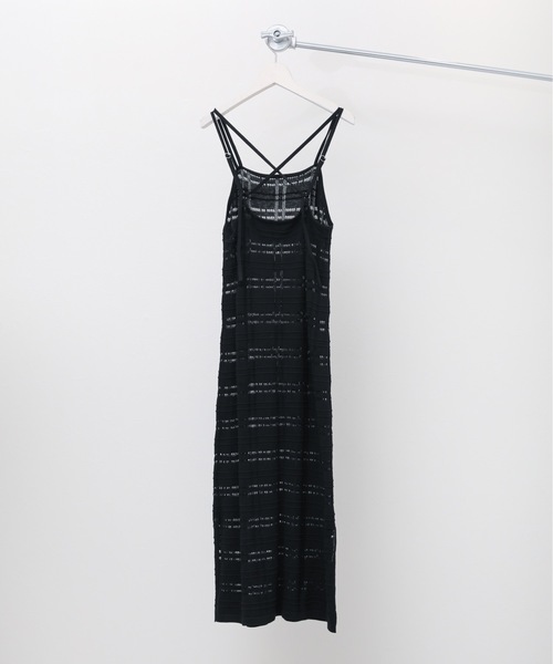 ap retro（アプレトロ）の「透かし編みニット ロングデザインキャミワンピース（ワンピース・レディース・ブラック/ブラウン/アイボリー・FREE）」の18枚目の写真