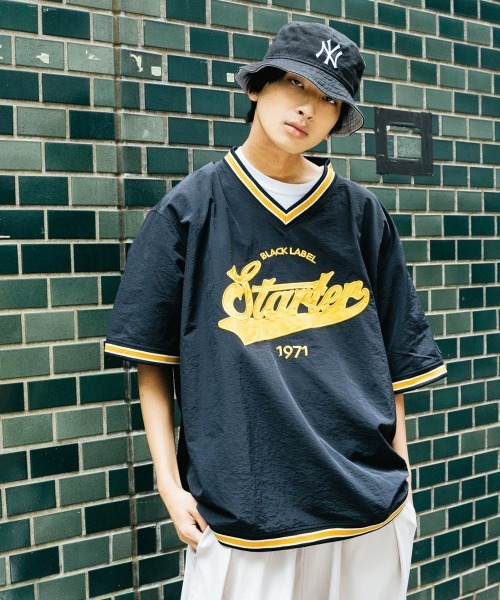 STARTER（スターター）の「JE-STARTER.リブラインプルオーバー（Tシャツ/カットソー・メンズ・ホワイト/ブラック/グリーン・M/L）」の3枚目の写真