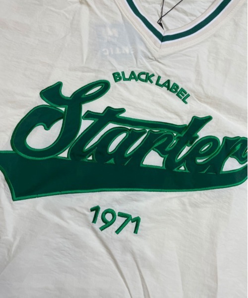 STARTER（スターター）の「JE-STARTER.リブラインプルオーバー（Tシャツ/カットソー・メンズ・ホワイト/ブラック/グリーン・M/L）」の8枚目の写真