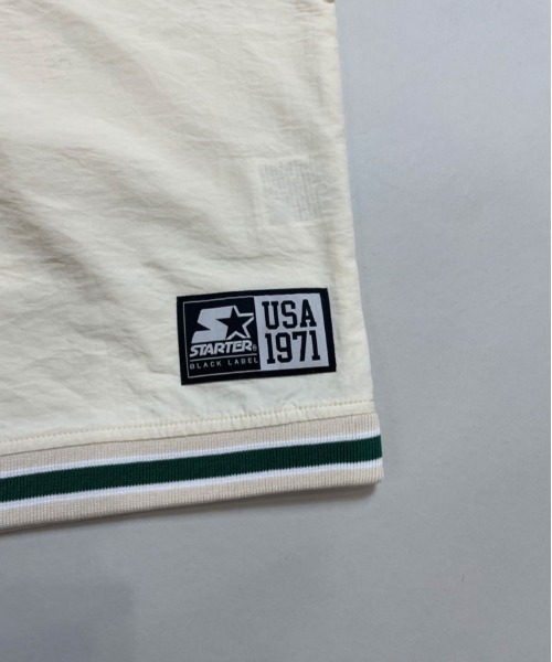 STARTER（スターター）の「JE-STARTER.リブラインプルオーバー（Tシャツ/カットソー・メンズ・ホワイト/ブラック/グリーン・M/L）」の9枚目の写真