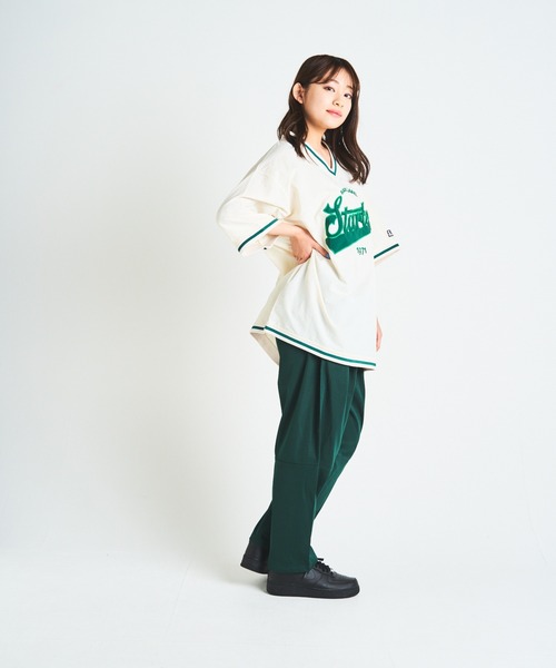 STARTER（スターター）の「JE-STARTER.リブラインプルオーバー（Tシャツ/カットソー・メンズ・ホワイト/ブラック/グリーン・M/L）」の15枚目の写真