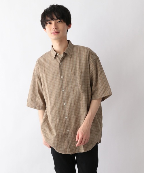 GLOBAL WORK(グローバルワーク)の「シアドビーチェックシャツ/276100(シャツ/ブラウス・メンズ・スカイブルー/ダークブラウン/ネイビー/ライトベージュ・SMALL/MEDIUM/LARGE/X-LARGE)」の18枚目の写真