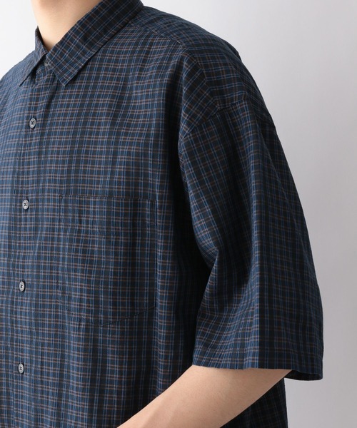 GLOBAL WORK(グローバルワーク)の「シアドビーチェックシャツ/276100(シャツ/ブラウス・メンズ・スカイブルー/ダークブラウン/ネイビー/ライトベージュ・SMALL/MEDIUM/LARGE/X-LARGE)」の7枚目の写真