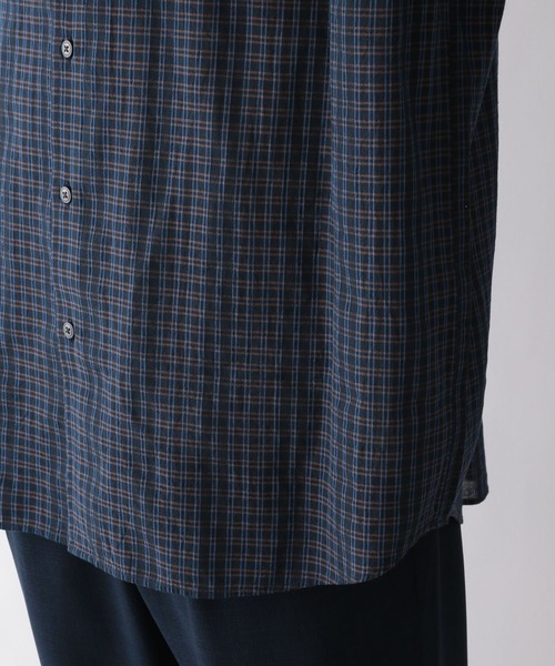 GLOBAL WORK(グローバルワーク)の「シアドビーチェックシャツ/276100(シャツ/ブラウス・メンズ・スカイブルー/ダークブラウン/ネイビー/ライトベージュ・SMALL/MEDIUM/LARGE/X-LARGE)」の8枚目の写真