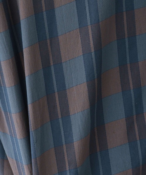 GLOBAL WORK(グローバルワーク)の「シアドビーチェックシャツ/276100(シャツ/ブラウス・メンズ・スカイブルー/ダークブラウン/ネイビー/ライトベージュ・SMALL/MEDIUM/LARGE/X-LARGE)」の14枚目の写真