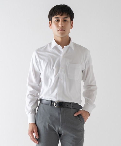 【セール】TESTAスマートドレスシャツ＜オックスホワイト＞（ビジネスシャツ）｜BRICK & SONS（ブリックアンドサンズ）