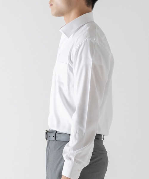 【セール】TESTAスマートドレスシャツ＜オックスホワイト＞（ビジネスシャツ）｜BRICK & SONS（ブリックアンドサンズ）