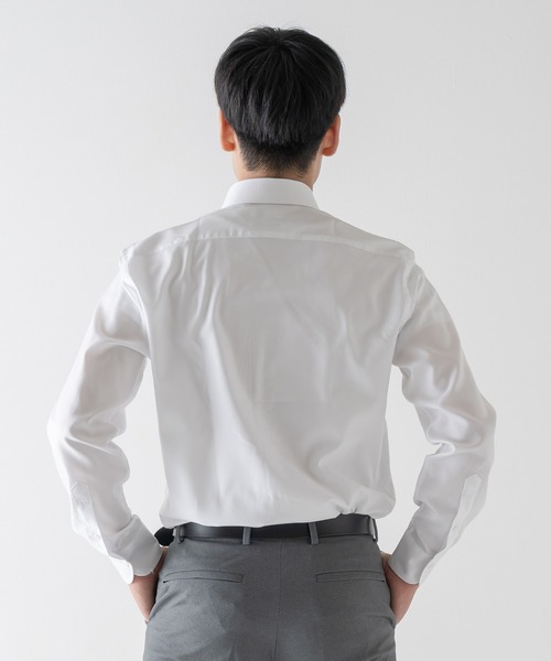 【セール】TESTAスマートドレスシャツ＜オックスホワイト＞（ビジネスシャツ）｜BRICK & SONS（ブリックアンドサンズ）