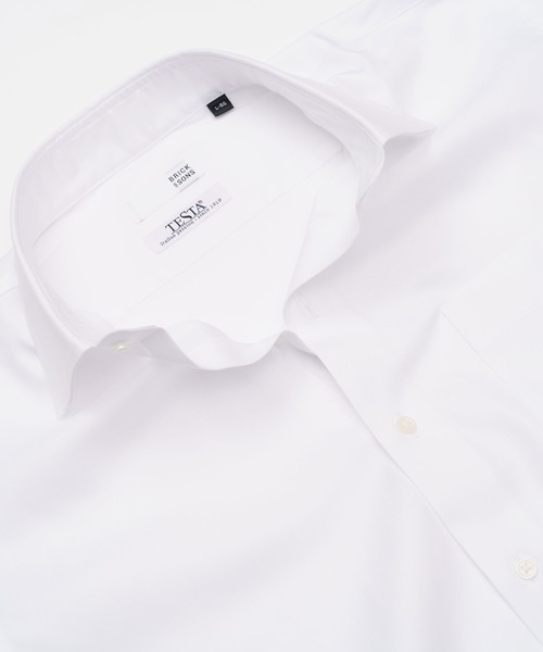 【セール】TESTAスマートドレスシャツ＜オックスホワイト＞（ビジネスシャツ）｜BRICK & SONS（ブリックアンドサンズ）