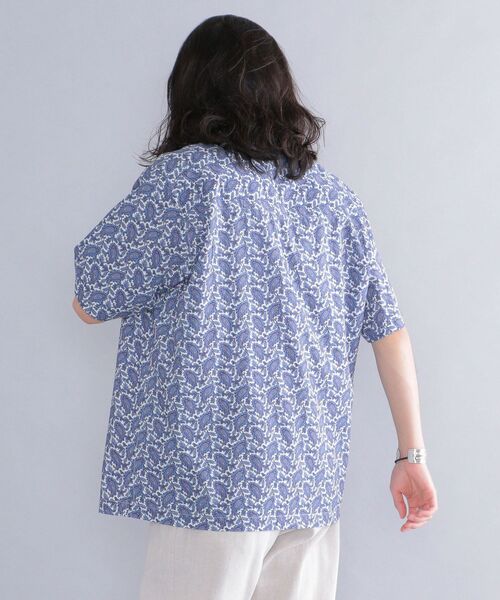 SHIPS（シップス）の「SHIPS: テンセル 総柄プリント オープンカラー