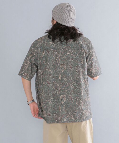 SHIPS（シップス）の「SHIPS: テンセル 総柄プリント オープンカラー