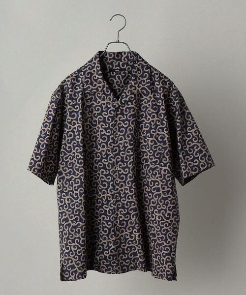 SHIPS（シップス）の「SHIPS: テンセル 総柄プリント オープンカラー