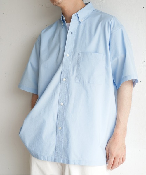 417 EDIFICE(フォーワンセブンエディフィス)の「【ESSENTIAL / エッセンシャル】ボタンダウン ショートスリーブ シャツ(シャツ/ブラウス・メンズ・ホワイト/サックスブルー/ブルー系その他/その他7/その他10/その他16・MEDIUM/LARGE/SMALL)」の15枚目の写真