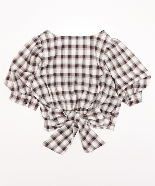 TORTE（トルテ）の「カシュクールバックリボントップス（シャツ/ブラウス・レディース・ホワイト/ブラック/パープル/レッド・FREE）」の14枚目の写真