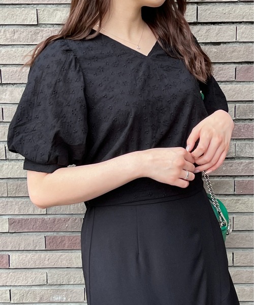 TORTE（トルテ）の「カシュクールバックリボントップス（シャツ/ブラウス・レディース・ホワイト/ブラック/パープル/レッド・FREE）」の19枚目の写真