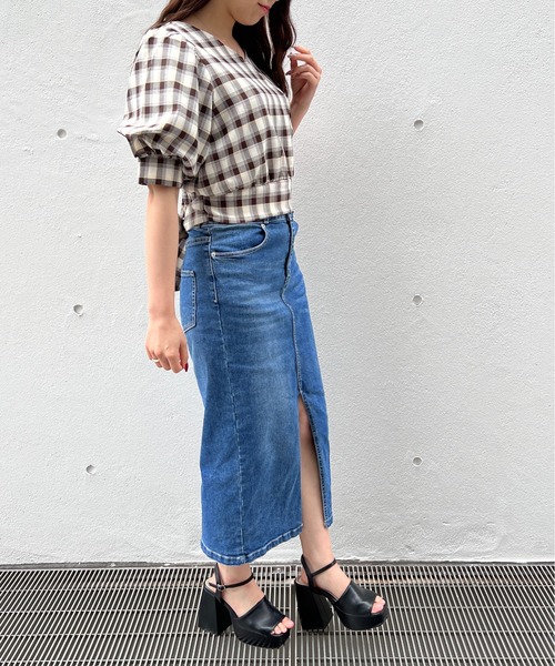 TORTE（トルテ）の「カシュクールバックリボントップス（シャツ/ブラウス・レディース・ホワイト/ブラック/パープル/レッド・FREE）」の8枚目の写真