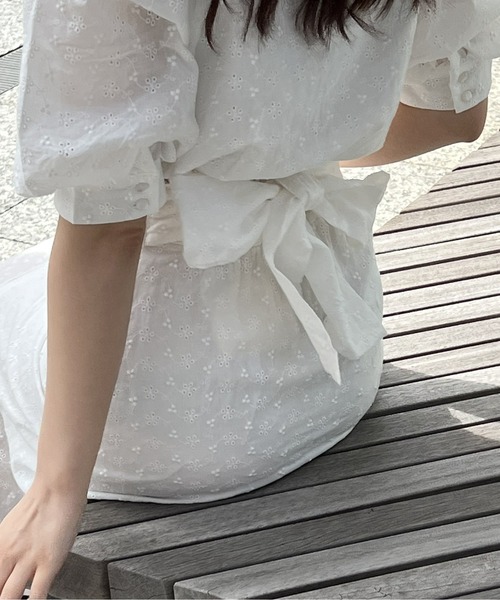 TORTE（トルテ）の「カシュクールバックリボントップス（シャツ/ブラウス・レディース・ホワイト/ブラック/パープル/レッド・FREE）」の15枚目の写真