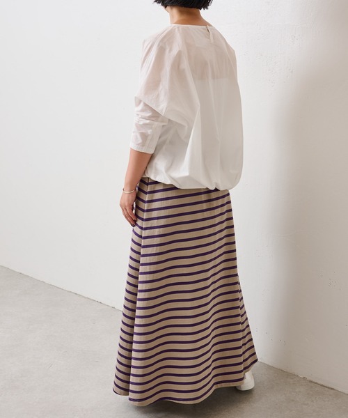 BEARDSLEY(ビアズリー)の「【OT】珍しいパープルボーダースカート(スカート・レディース・モカ・FREE)」の21枚目の写真